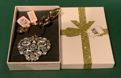 Very Rare Juicy Couture Multi Stone Heart Key Fob NIB | eBay