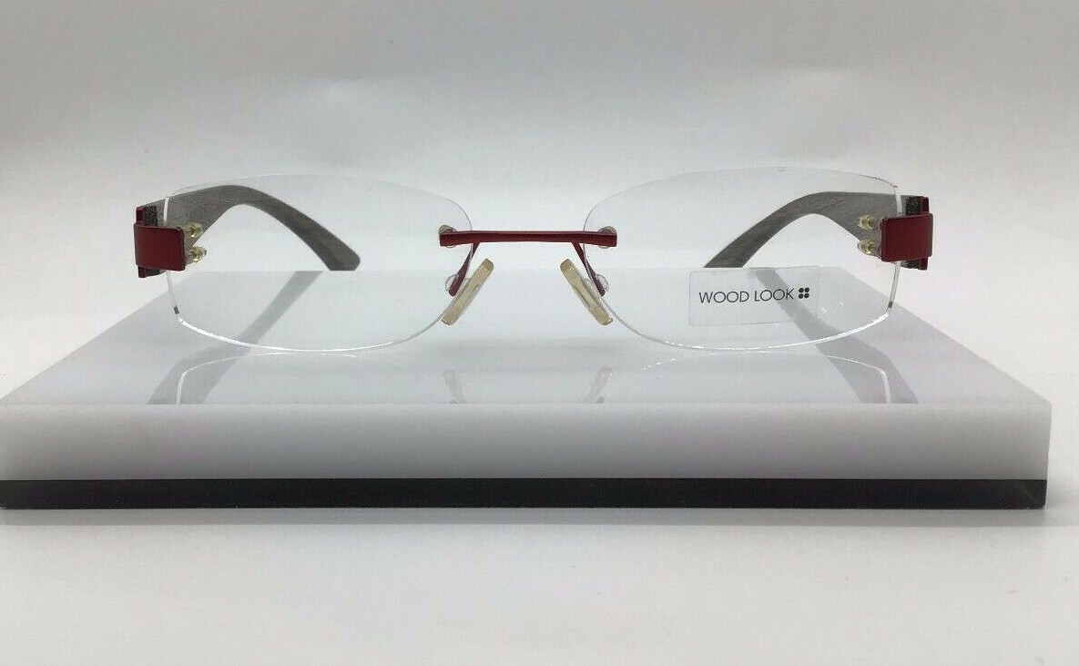 Оправа для очков без оправы Woodlook WL 021 Red 026 52-21-125 Люксембург Новая