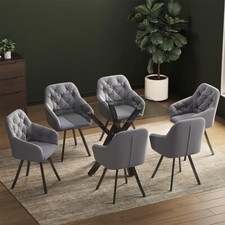 130cm/XL Tempered Glass Dining Table w/Black Cross Legs Modern Kitchen 8 Seaters