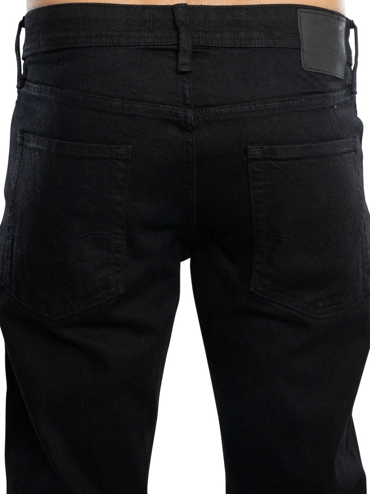 Jack & Jones de los hombres Glenn Original 816 Jeans slim, Negro - Imagen 4 de 4