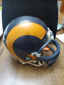 ST-LOUIS-RAMS-1995-1999-Riddell-ProLine-VSR-4-Mini-Football-Helmet-NFL