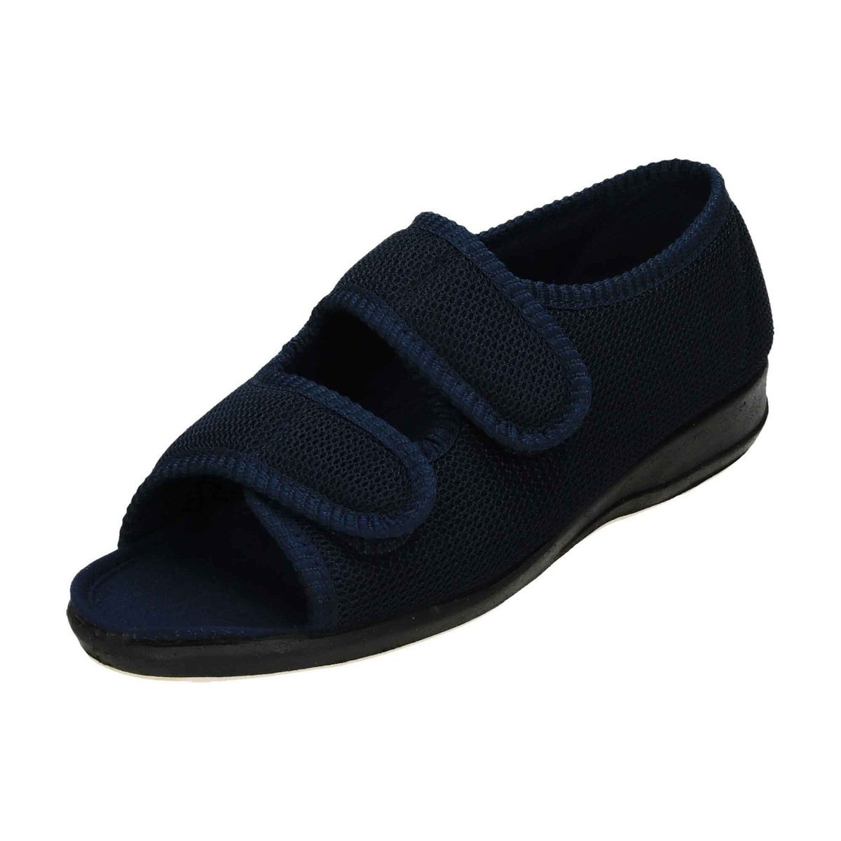 Extra Wide Fit Women's Velcro Fastening Shoes Ladies Extra