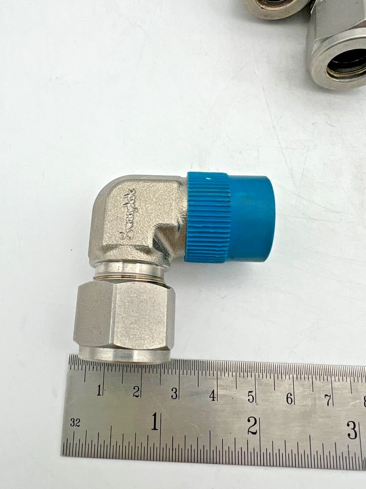 Lot 5 SS-810-2-8 SWAGELOK 1/2" Tube to 1/2" NPT Elbow Pipe Fittings SS 316 USA - Image 2 of 4
