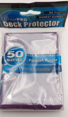 2003 VTG Ultra Pro 50 Deck Protector Passion Purple Sleeves (location-bin-400)