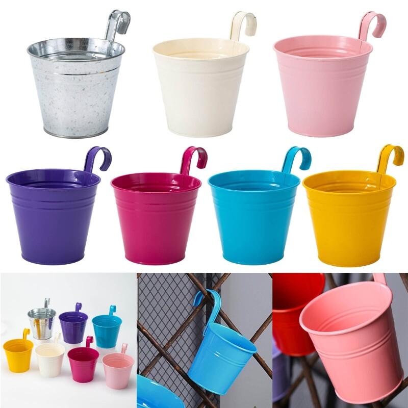 Wall Mounted Railing Potted Plant Flowerpot Planter Flower Pot