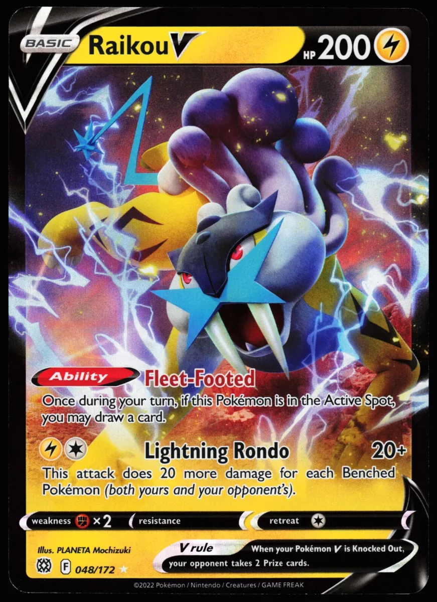 Pokémon, Other, Pokmon Raikou V Card Brilliant Stars