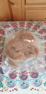 Neu Vintage 1990 The Hamilton Collection brauner Welpe Hund weiches Plüschtier 6 Zoll