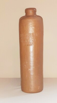 Erven Lucas Bols Het Lootsje Amsterdam salt-glazed ½-litre gin bottle c1900