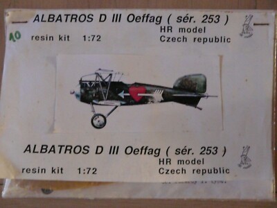 Model Albatros D III Oeffag 1/72 HR Model Airplane (Ser. 253)