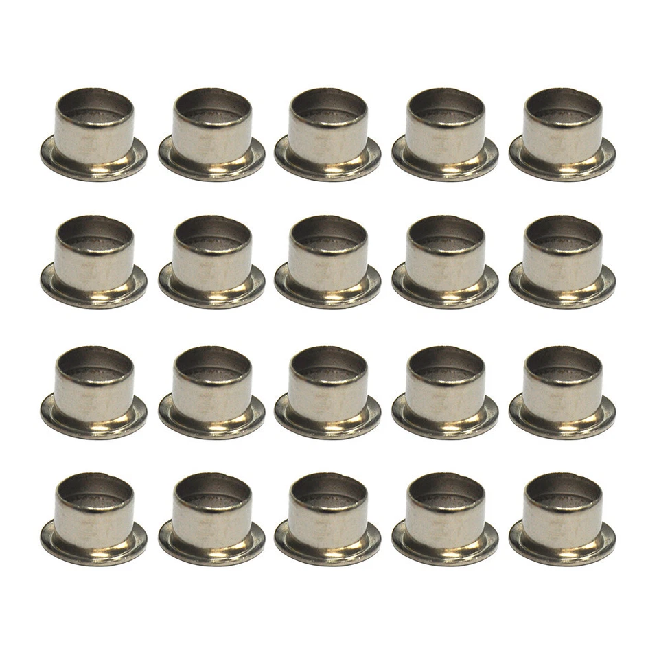20Pcs Drum Air Vent Grommet Nickel Chrome 12x8mm - Image 2 of 4