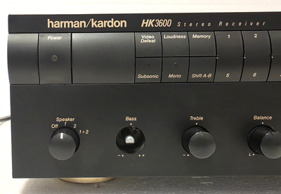 Harman Kardon Hk3600 Receiver Stereo Black Right Channel Works