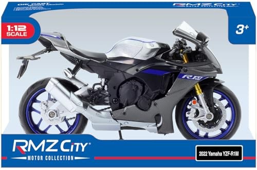 Doyusha Diecast Motorrad 1/12 2022 Yamaha YZF-R1M Schwarz Fertigprodukt Jdmps-image