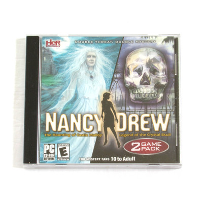 Nancy Drew Haunting of Castle Malloy Legend of Crystal Skull PC Game 2 Pack New