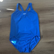 SPEEDO ENDURANCE+ Blue all-in-one Swimsuit UK 20/42, ex con, barely worn