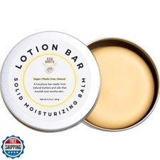 Vegan Lotion Bar with Candelilla Wax – Solid Moisturizer Balm for