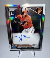 2024 Bowman - Chrome Prospect Autographs Aneudis Mordan #CPA-AMO Refractor /499