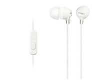 Sony MDR-EX15AP Earphones: In-Ear Remote and Microphone White