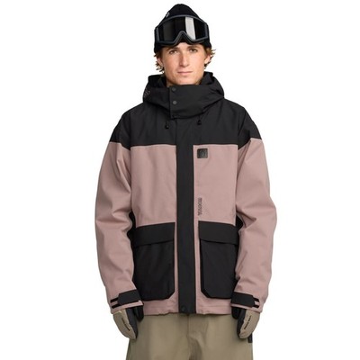 Volcom Kleveland Men's Winter Jacket, Mauve, X-Large