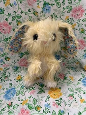 Scruff a Luvs 8" Blossom BUNNY RABBIT Yellow Blue Floral Plush Stuffed Animal