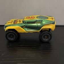 2019 Hot Wheels Experimotors Yellow/Green Hyper Rocker 1:64 Diecast/Plastic 4x4