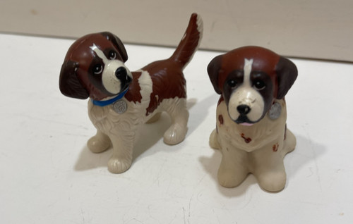 Beethoven's  Littlest Pet Shop Kenner 1993 Vintage 2 Beethoven Dogs 1 Bobbles