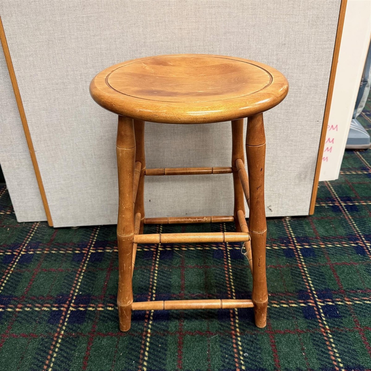 Vintage Nichols & Stone Faux Bamboo Wood Stool No Backrest | eBay