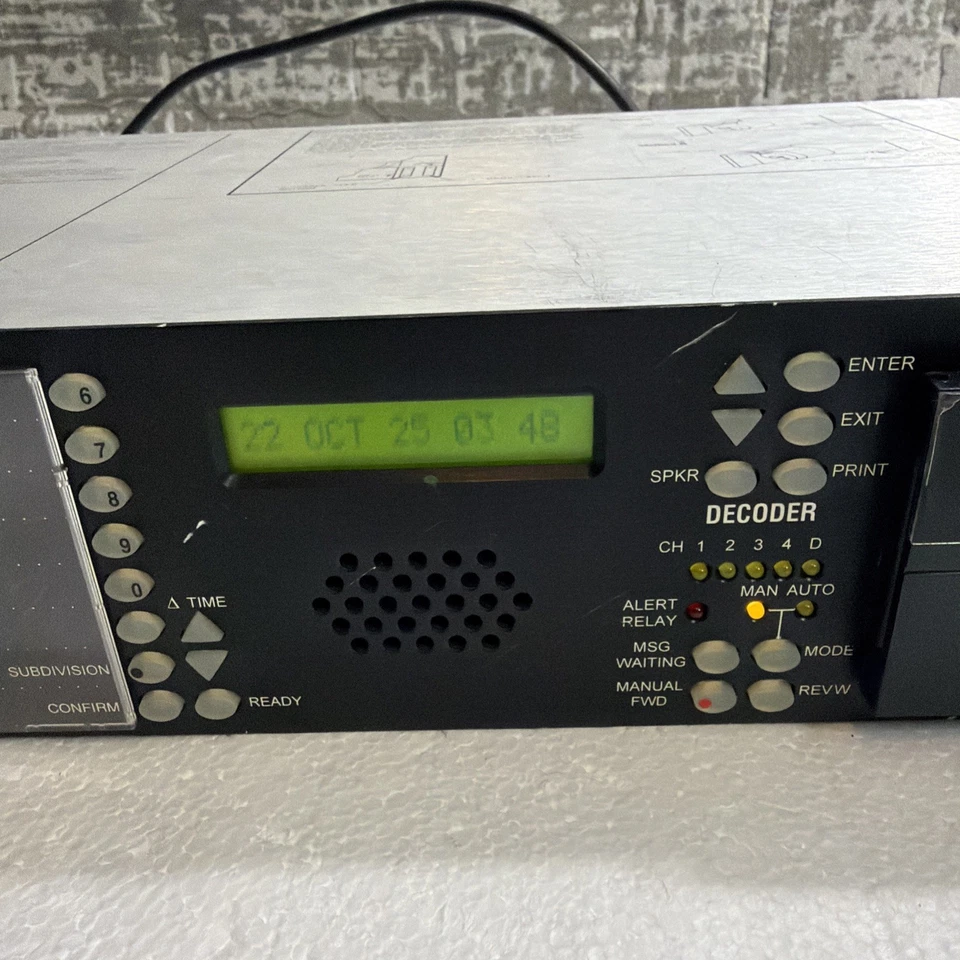 Codificador/decodificador de sistema de alerta de emergencia TFT EAS 911 con impresora térmica Foto 2 de 4