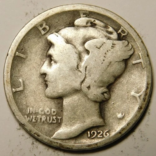1926 D Mercury Dime G - VG   "Actual Coin Pictured - Not Cleaned"