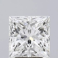 Lab Grown 4.02 Cts Princess Cut F Color VS1 Clarity IGI Certified CVD Diamond
