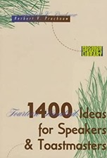 1400 Ideas for Speakers and Toastmasters Paperback Herbert V. Pro