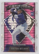 2022 Panini Chronicles Crusade Pink Pulsar Prizm Colton Welker #14 0m4q
