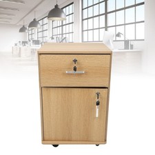 Mobile Filing Cabinet with Lock, Office File Cabinet on Wheels, Under Desk New