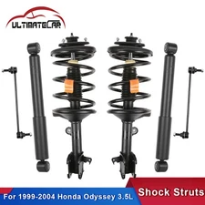 6Pcs Front+Rear Shock Struts w/ Sway Bar Links For 1999-2004 Honda Odyssey 3.5L