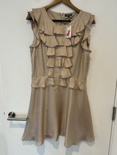 Warehouse Ruffle Front Mini Dress - Brand New With Tags
