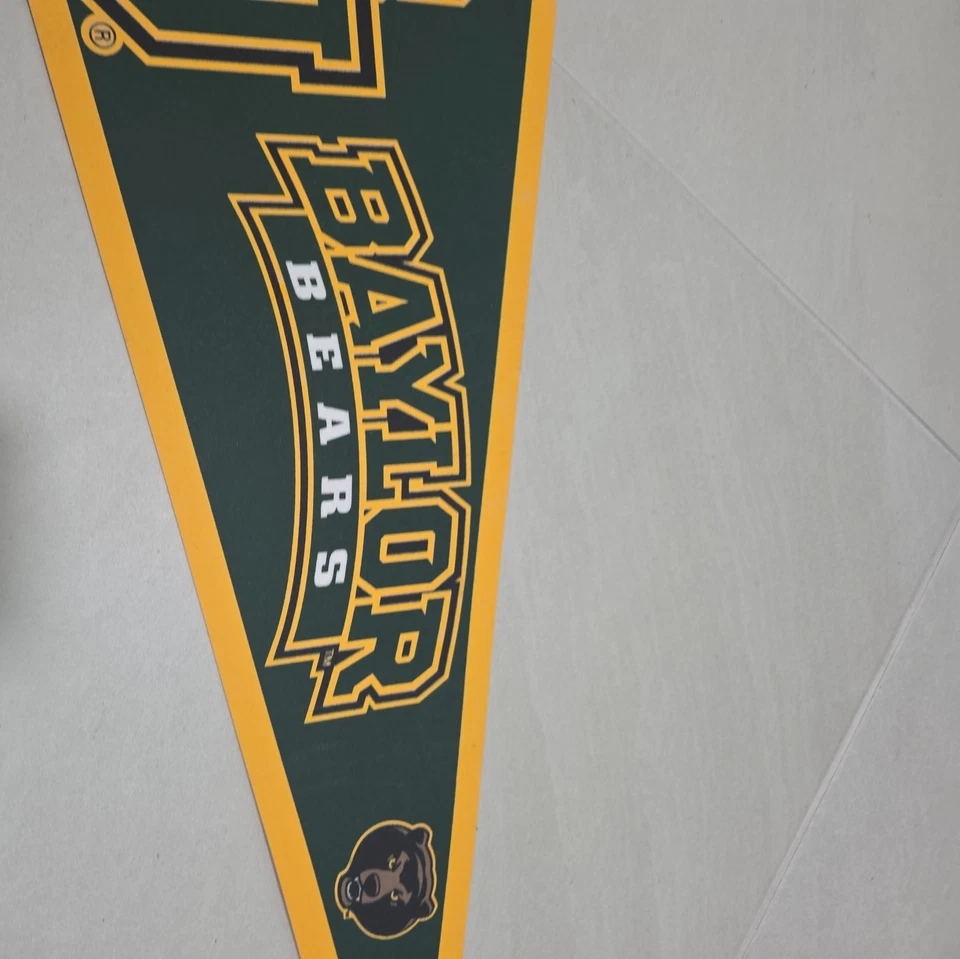 BAYLOR BEARS 12X30 RETRO NCAA VINTAGE FELT PENNANT 2/24/24 - Image 4 of 4