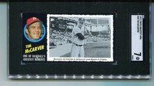 1971 Topps Greatest Moments Tim McCarver Philadelphia Phillies #25 SGC 7