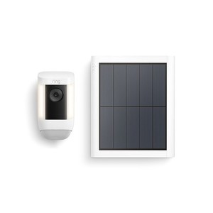 Ring Spotlight Cam Pro with Solar, 3D Motion Detection & Two-Way Talk with Audio