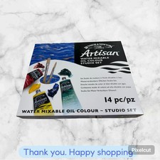 Winsor & Newton Artisan Water Mixable Oil Color Studio Set 14pc BRAND NEW SHIP