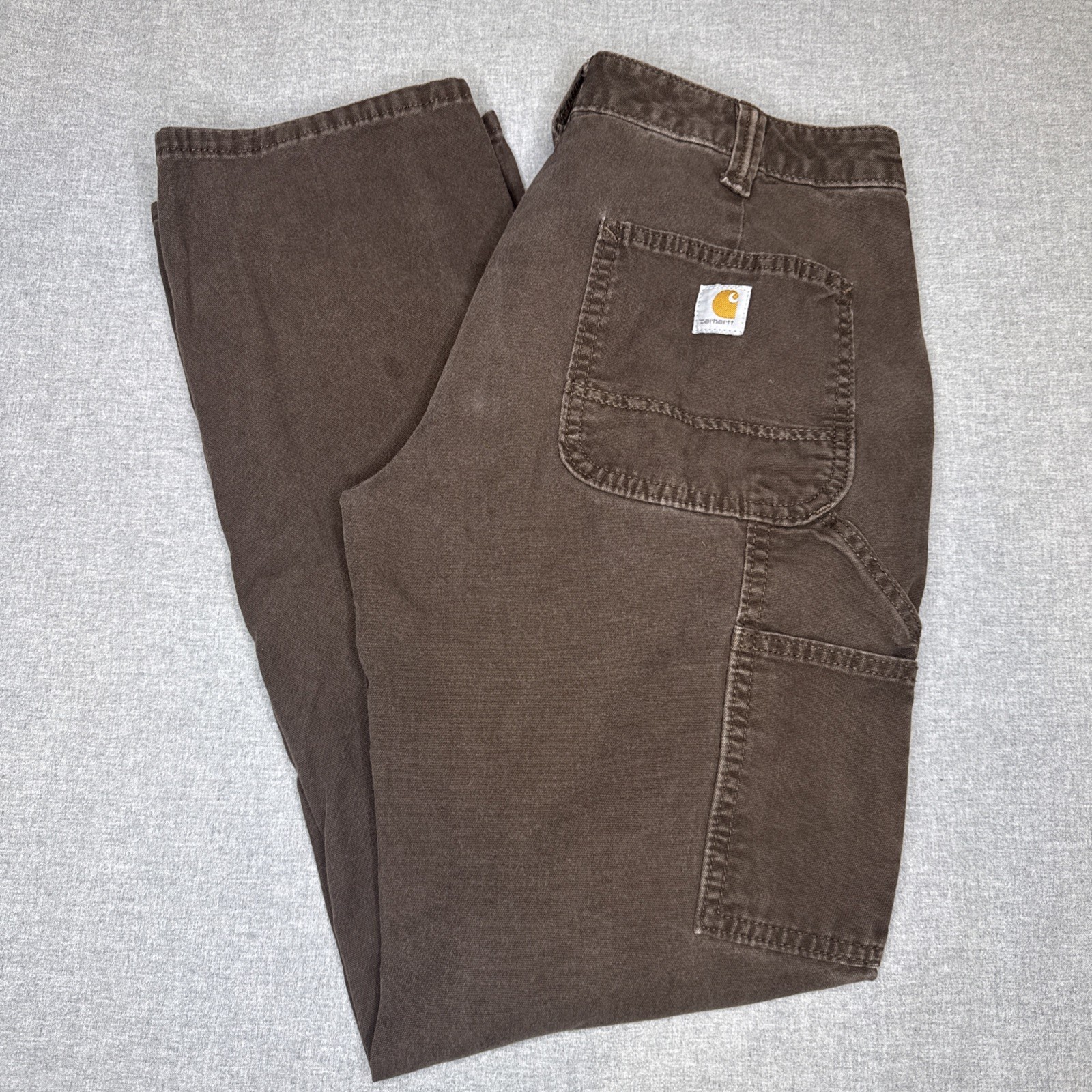 Carhartt Women's Double Front Carpenter Pants, Size 6 Regular, Brown 102323 201