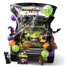 Halloween Trunk or Treat Car Decorations Kit, Witches Lab Backdrop Witch Lab