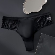 Date Night Clubwear Herren G-String 86% Nylon 14% Elasthan Mesh transparenter St