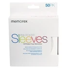 100g Memorex White Paper Sleeves CD/DVD Window with Flap Lot
