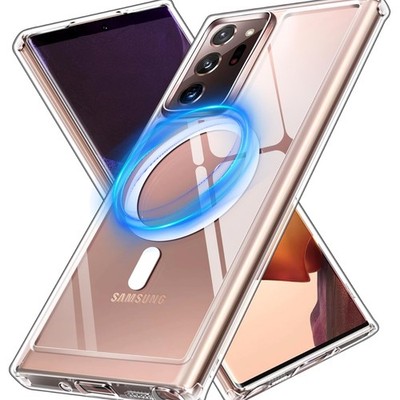 Klar Magnetisch Hülle für Samsung Galaxy Note 20 Ultra 4G 5G Militärschutz