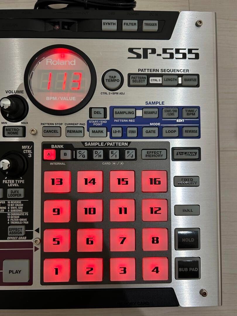 Roland SP-555 Digital DJ Turntable Creative Sampler for sale Roland SP-555 Digital DJ Turntable Creative Sampler for sale