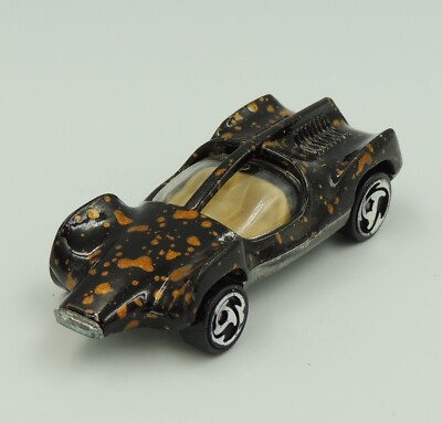 Hot Wheels Speed Seeker Vintage 1983 Mattel Black w/ Copper Spots