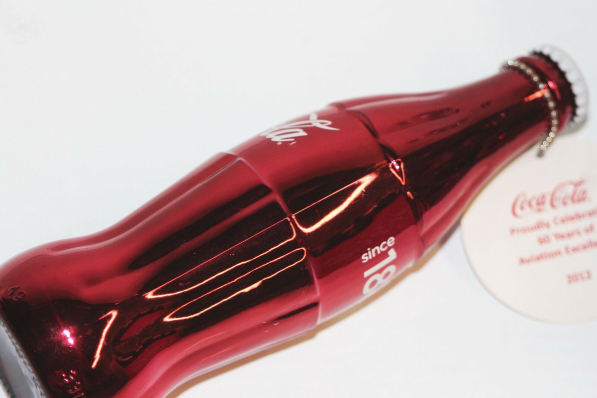 Limited Edition Shiny Red 1886 Coke Bottle Coca Cola Full w