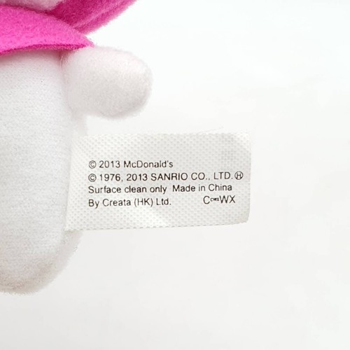 My Melody M314 Sanrio McDonald's 2013 Strap Plush 4.5" Stuffed Toy Doll Japan - 第 11/12 張圖片