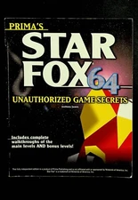 Starfox 64 Prima's Unauthorized Secrets Strategy Guide Nintendo 64 N64