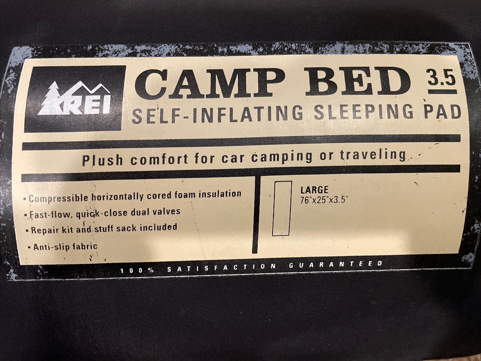REI Camp Bed SelfInflating Sleeping Pad Large 76” X 25” X 3.5” eBay
