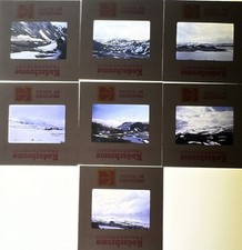 Lots Of 7 Kodachrome Transparencies Slides Landscape From Scandinavia 1974